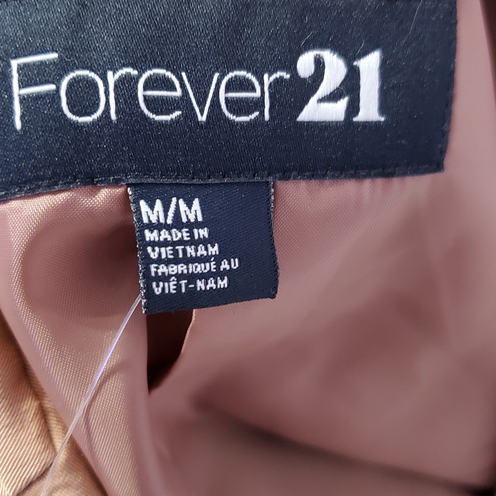 Forever 21 Women's Camel Single-Button Blazer - Picture 3 of 3